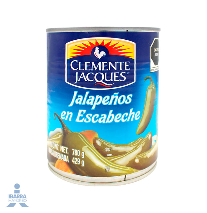 Chiles Jalapeños Enteros Clemente Jacques 780 g