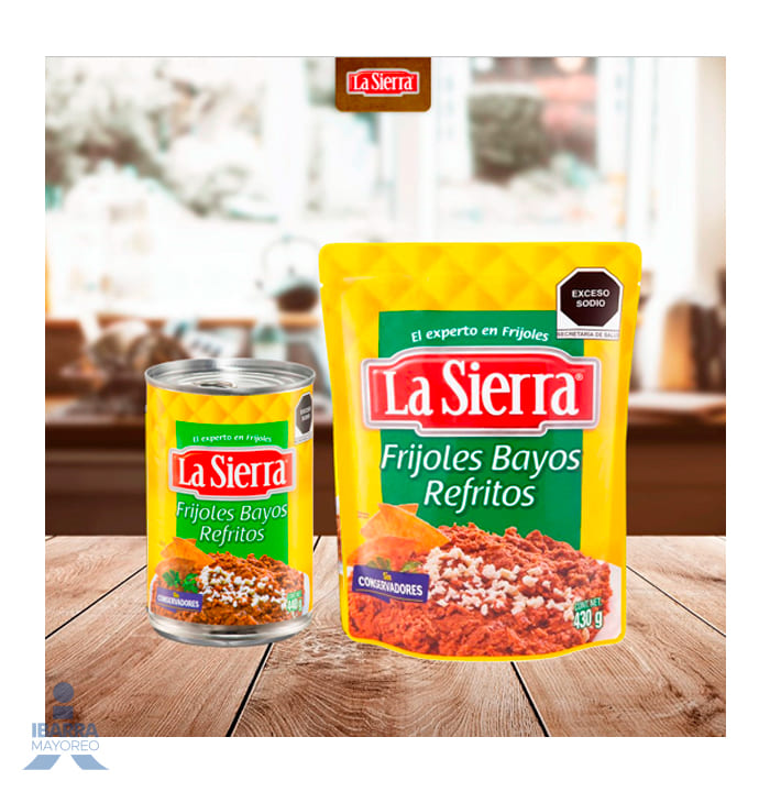 Frijol Bayo Refrito La Sierra 440 g