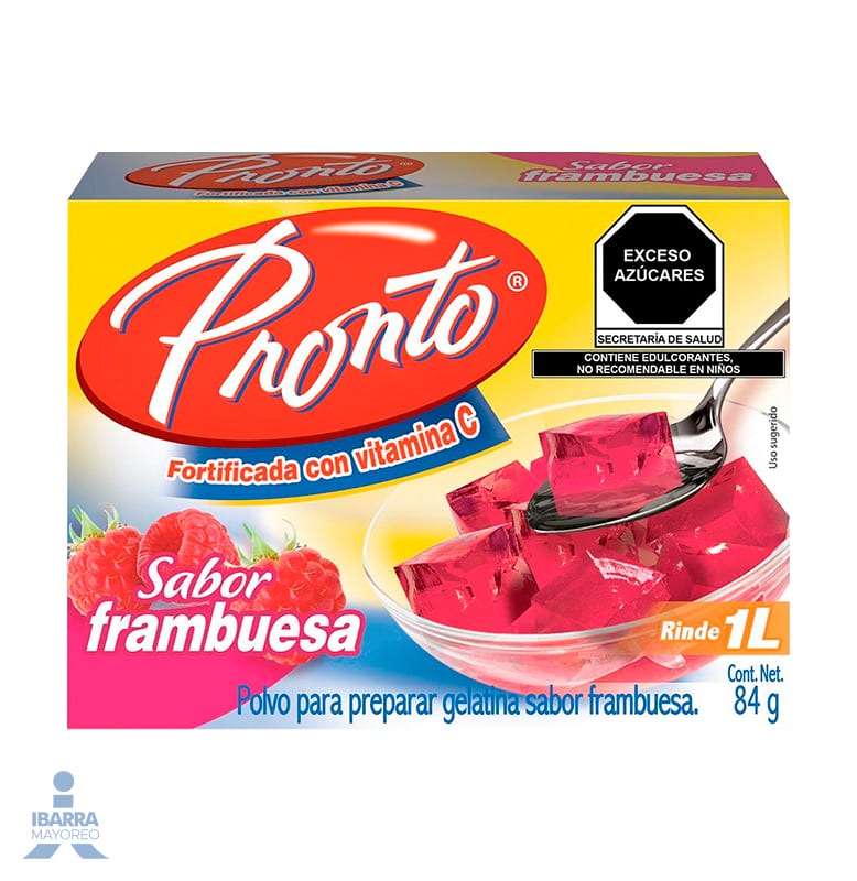 Gelatina Pronto Frambuesa 84 g