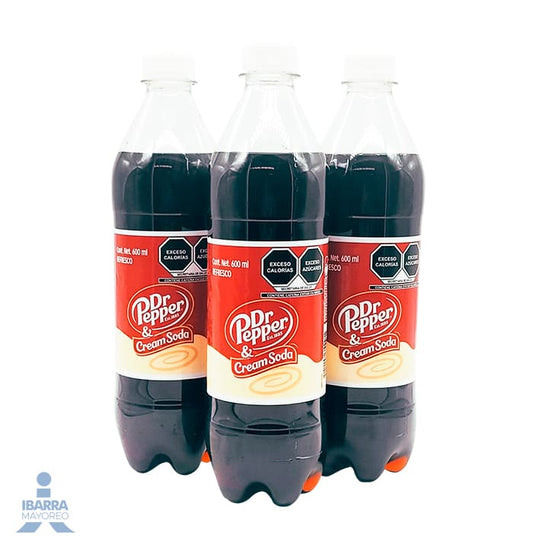 Refresco Dr Pepper & Cream Soda 600 ml