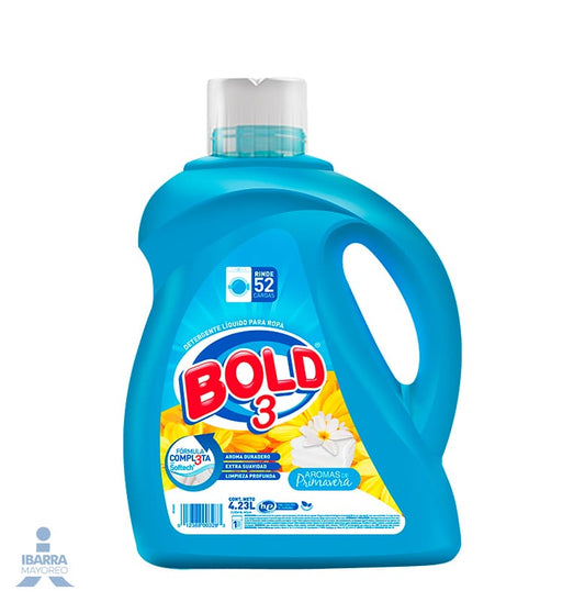 Detergente Líquido Bold 3 Flores 4.23 L