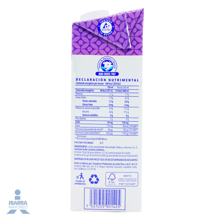 Leche Alpura Deslactosada 1 L