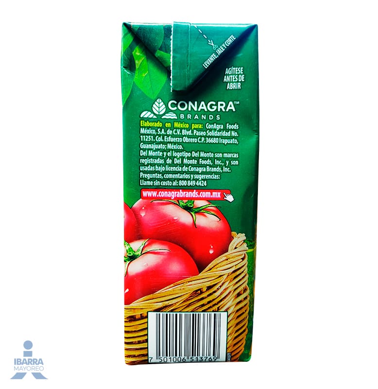Puré de Tomate Condimentado Del Monte Tetra Pack 1 L