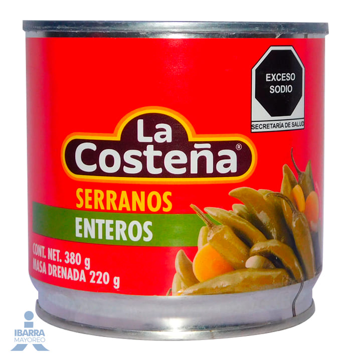 Chiles Serranos La Costeña 380 g