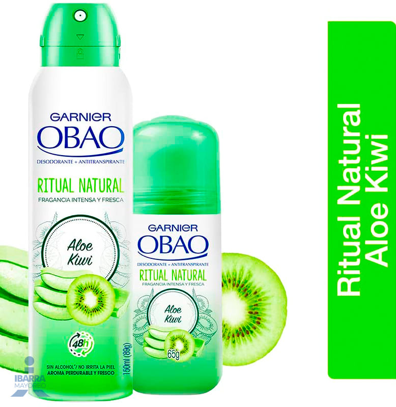 Desodorante Obao Mujer Aloe Kiwi roll on 65 g