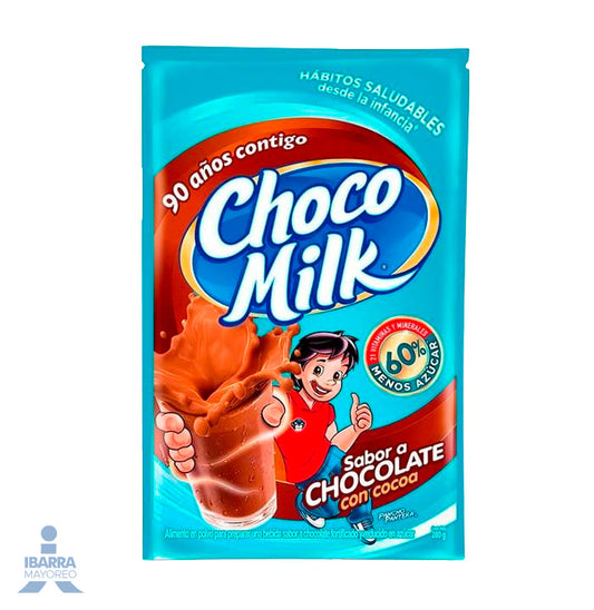 Choco Milk 60% Menos Azúcar Bolsa 280 g