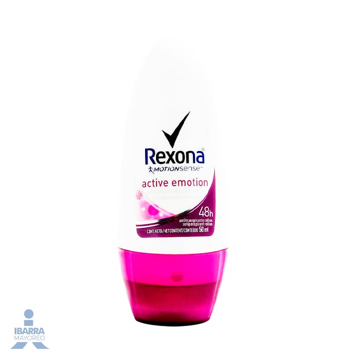 Desodorante Rexona Active Emotion Mujer Roll On 50 g