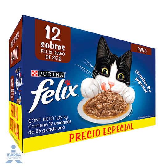 Alimento Purina Felix Pavo 85 g