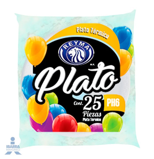 Plato Térmico Reyma Ph6 25 pzas.
