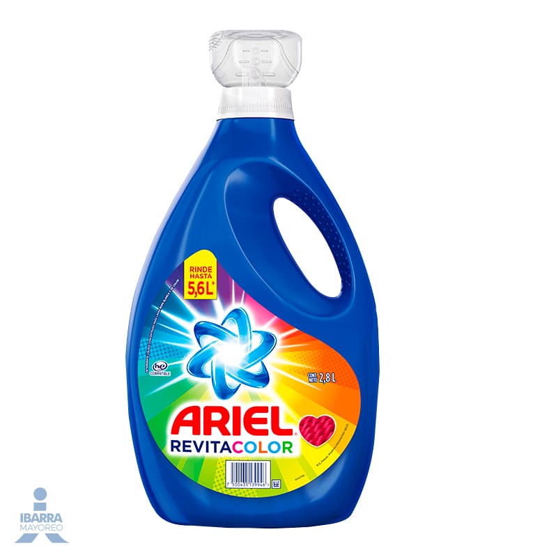 Detergente Líquido Ariel Revitacolor 2.8 L