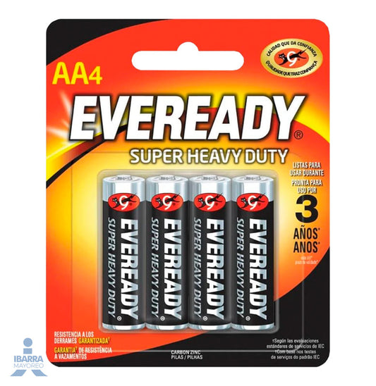 Batería Eveready AA 4 pzas.