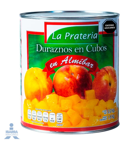 Durazno La Pratería Cubos 3 kg