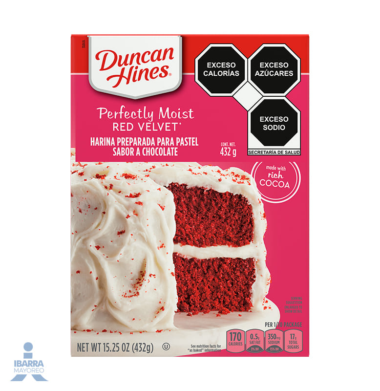 Harina Duncan Hines Red Velvet 432 g