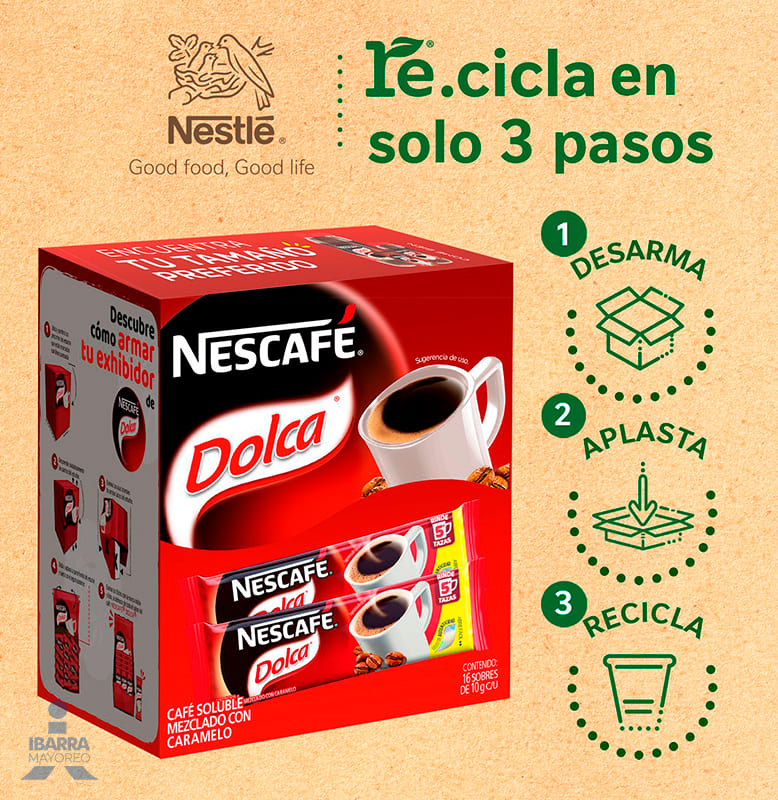 Café Nescafé Dolca sobres 16/10 g