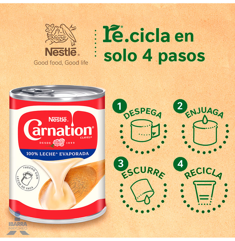 Leche Carnation Evaporada 3/360 g