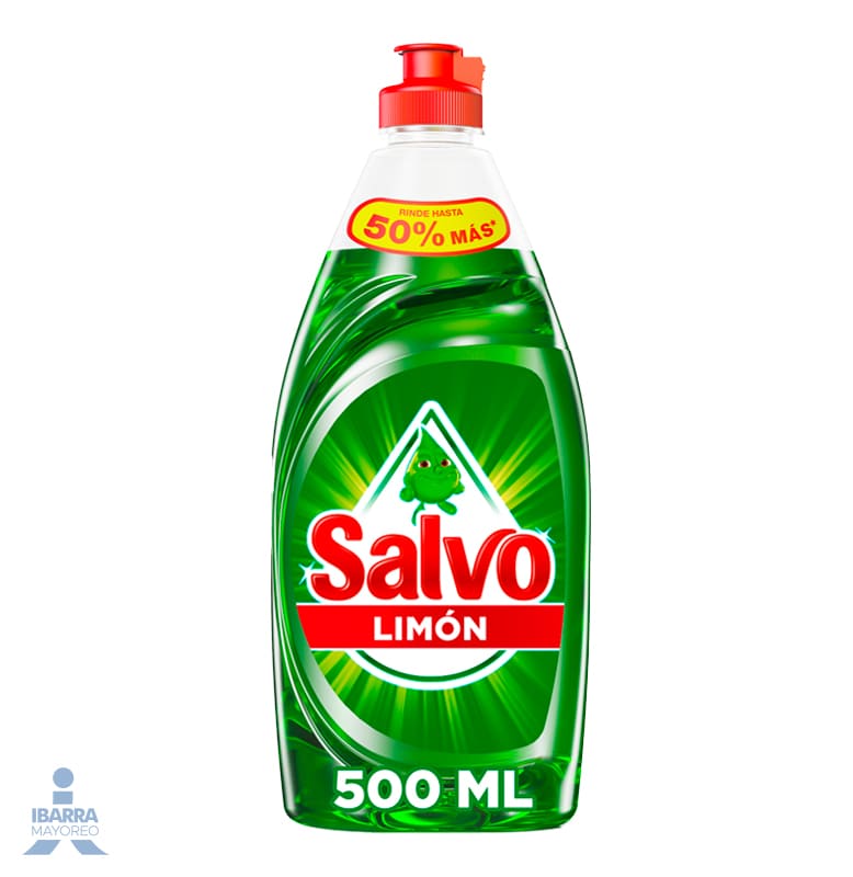 Detergente Lavatrastes Líquido Salvo Limón 500 ml