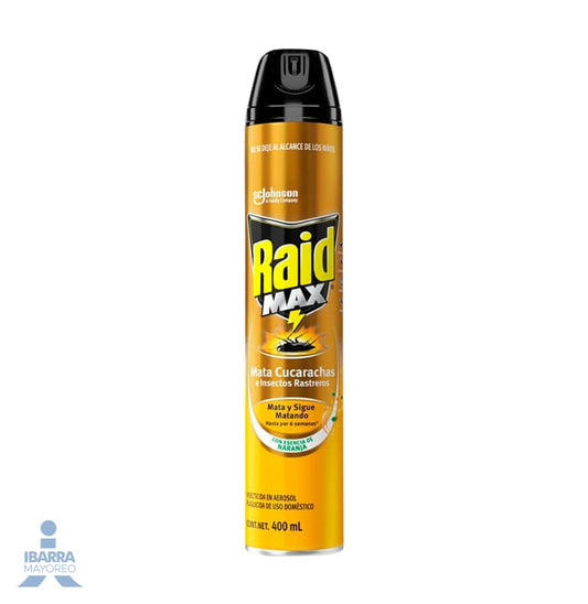 Insecticida Raid Max Naranja 400 ml
