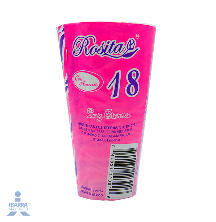 Veladora Luz Eterna 18 Repuesto Rosita
