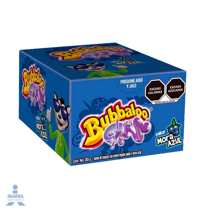 Chicle Bubbaloo Mora Azul 47/5.1 g