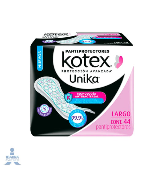 Toalla Panty Protector Kotex Unika Regular 44 pzas.