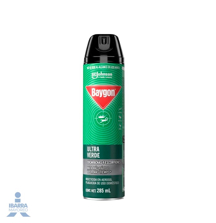Insecticida Baygon Ultra Verde Aerosol 285 ml