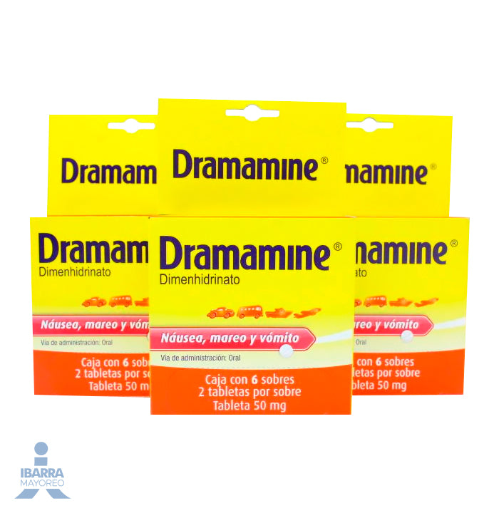 Dramamine 50 mg 6/2 Tabletas