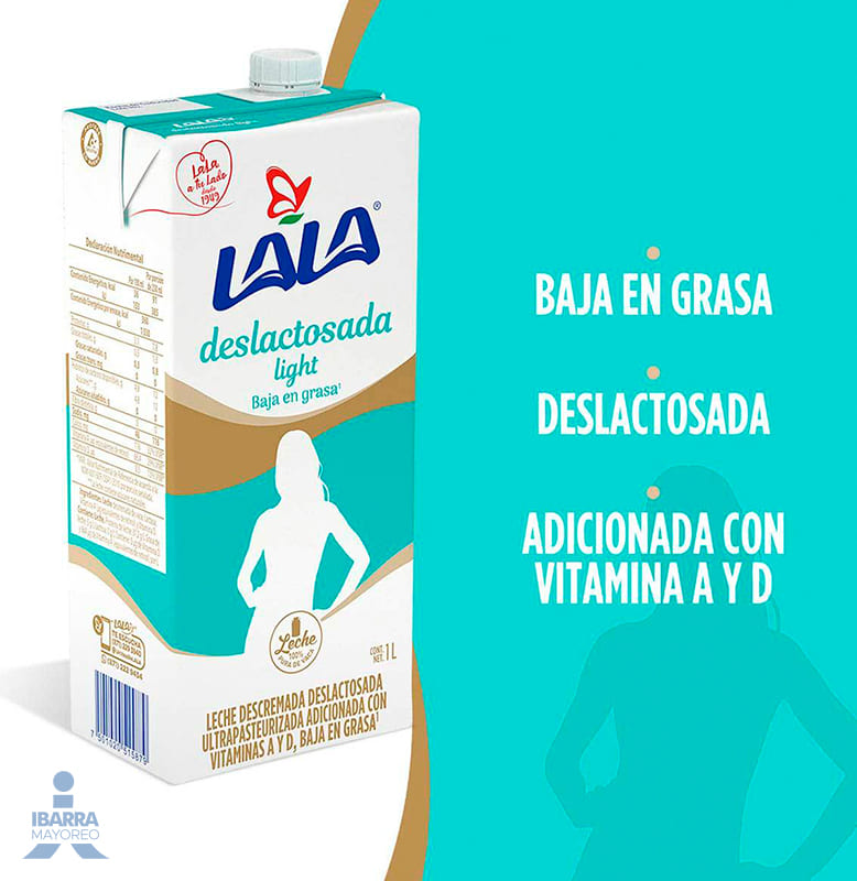Leche Lala Deslactosada Light 1 L