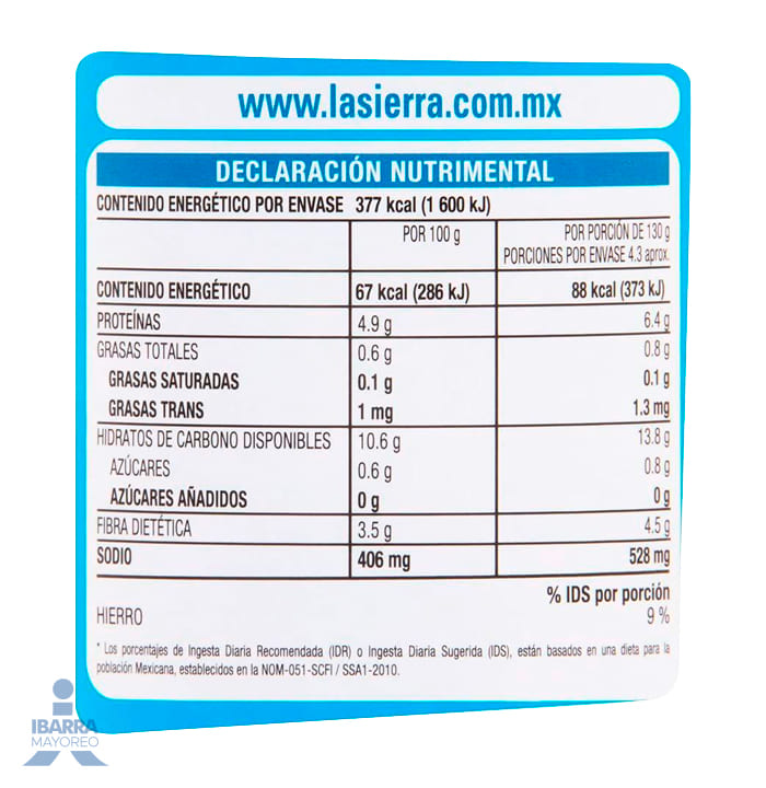 Frijol Negro Entero La Sierra 560 g