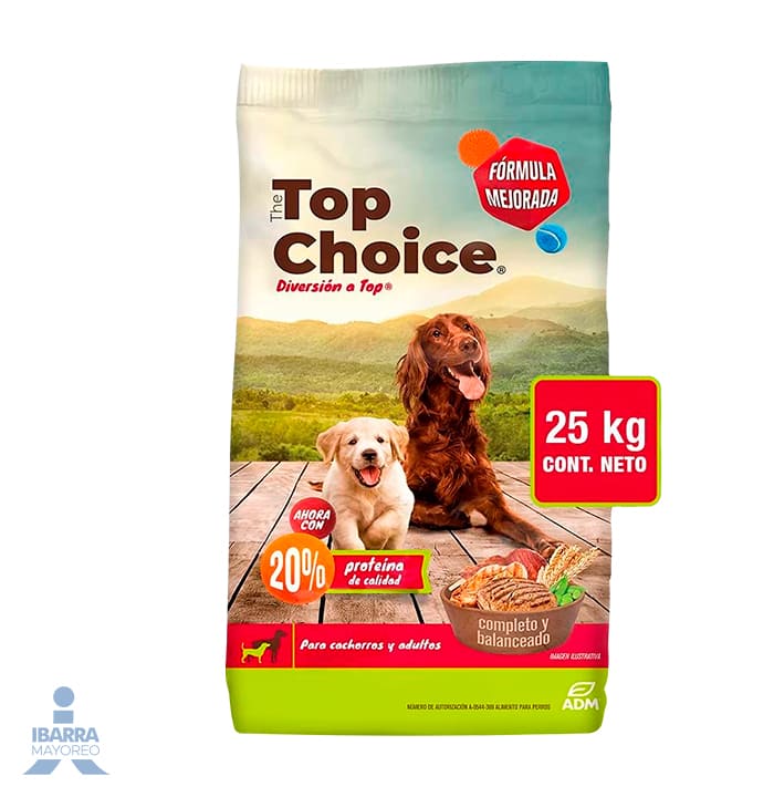 Alimento Ganador Top Choice 25 kg