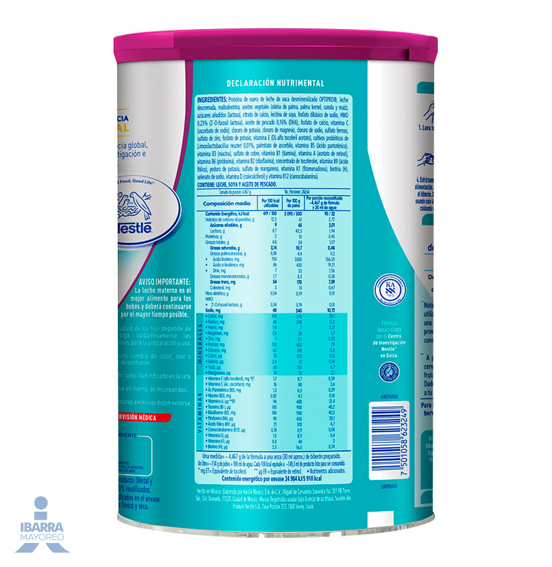 Fórmula Infantil NAN 2 Optimal Pro 6 a 12 meses 1.2 kg