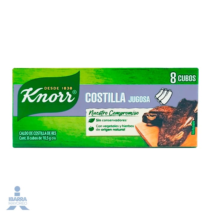 Knorr Caldo de Costilla 8 pzas.