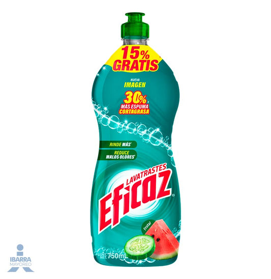 Detergente Eficaz Frescura Frutal 750 ml Oferta