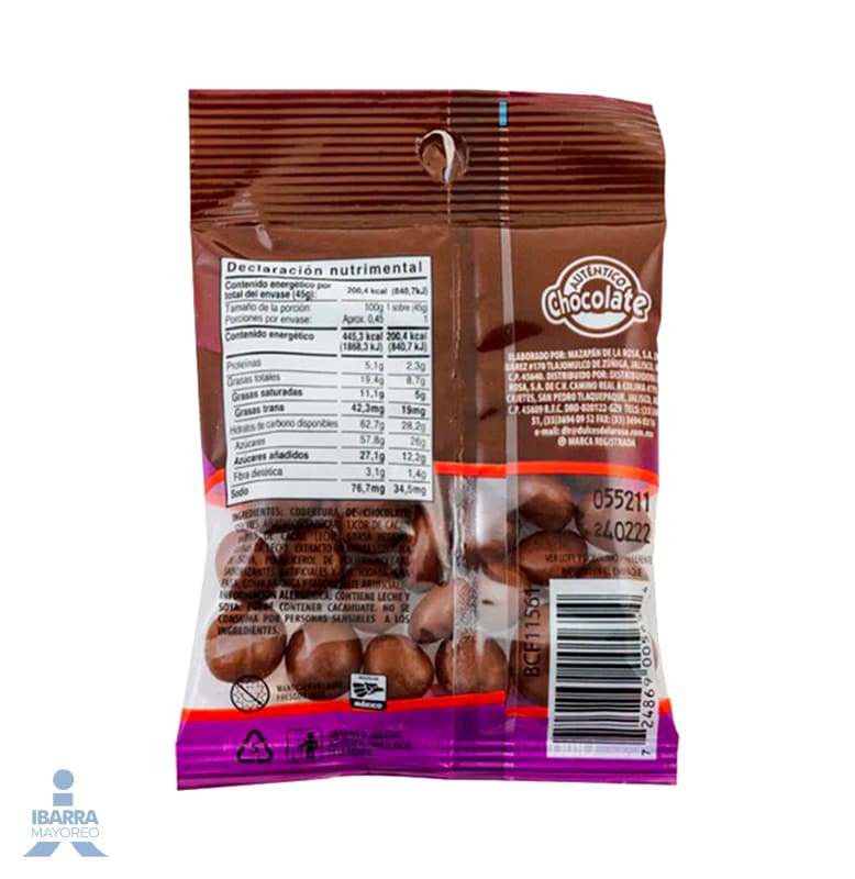 Pasitas de la Rosa con Chocolate 45 g
