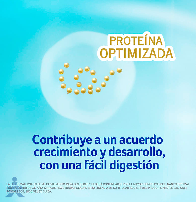 Fórmula Infantil NAN 3 Optimal Pro a partir de 1 año 1.2 kg