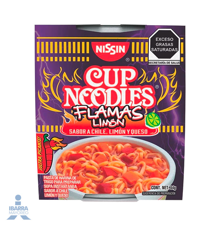 Sopa Nissin Flamas Limón 64 g