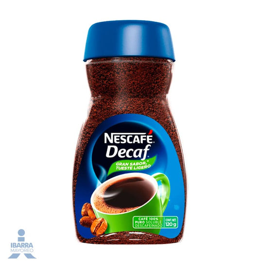 Café soluble descafeinado Nescafé Decaf 120 g