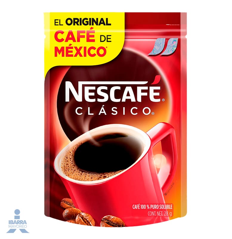 Café soluble Nescafé Clásico Bolsa 28 g