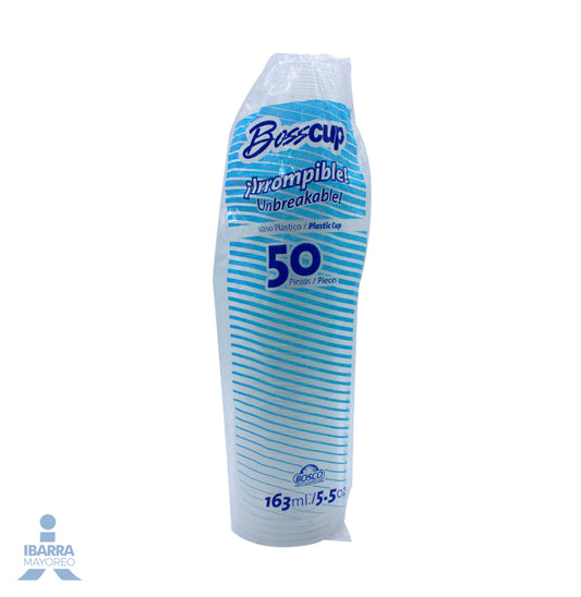 Vaso Plástico Bosco no. 5.5/163 ml 50 pzas.