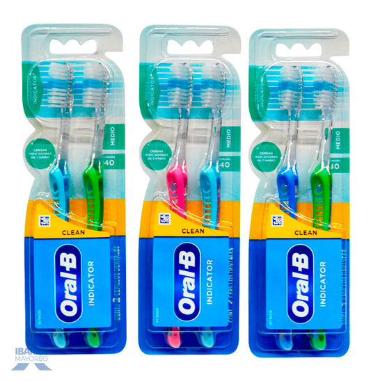 Cepillo Dental Oral B 40 Plus 2 pzas. Oferta