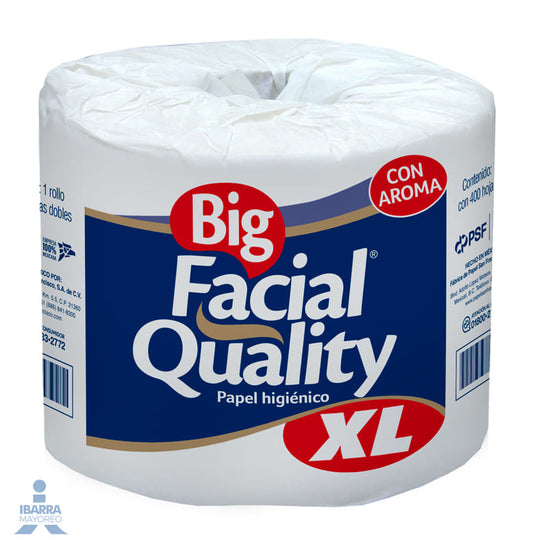 Papel Higiénico Big Facial Quality Xl 400 hojas 1 rollo