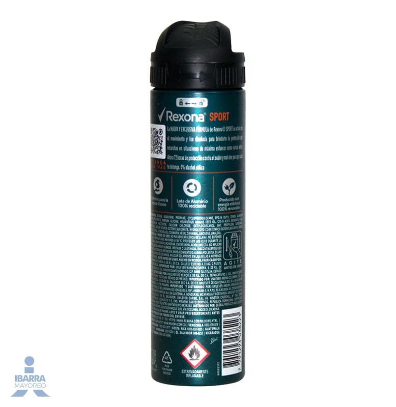 Desodorante Rexona Sport Hombre Aerosol 89 g