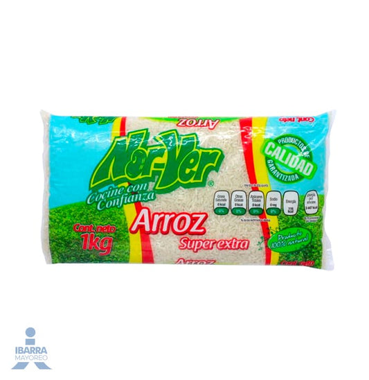 Arroz Nor-Ver Súper Extra 1 kg