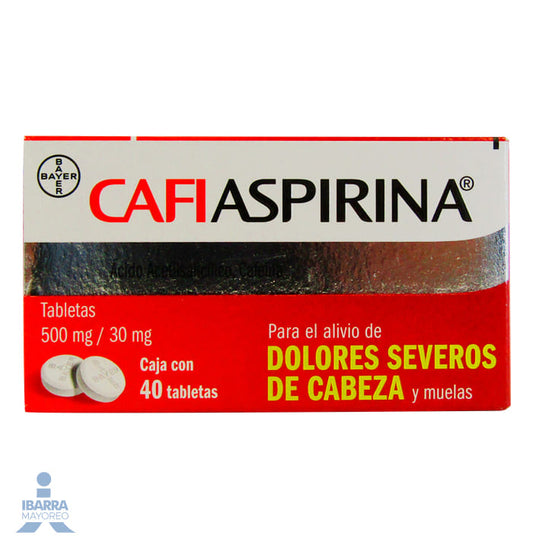 Cafiaspirina Tabletas 40 pzas.