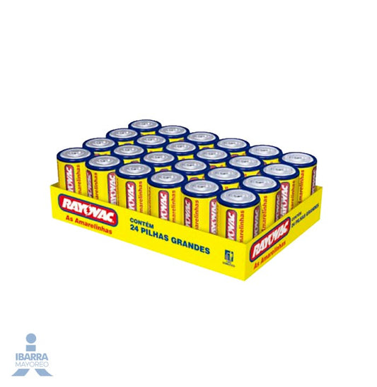 Batería Rayovac D 24 pzas.