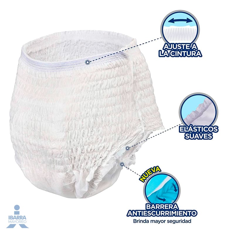 Pañal Tena Pants Comfort Ropa Interior Grande 10 pzas.