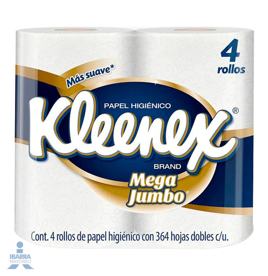 Papel Higiénico Kleenex 364 hojas 4 rollos