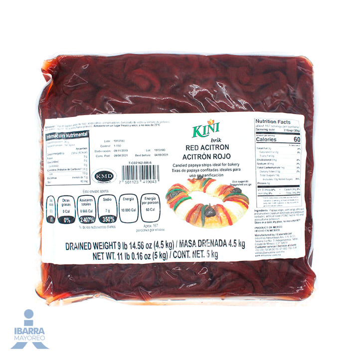 Acitrón Rojo Kini Brik 5 kg