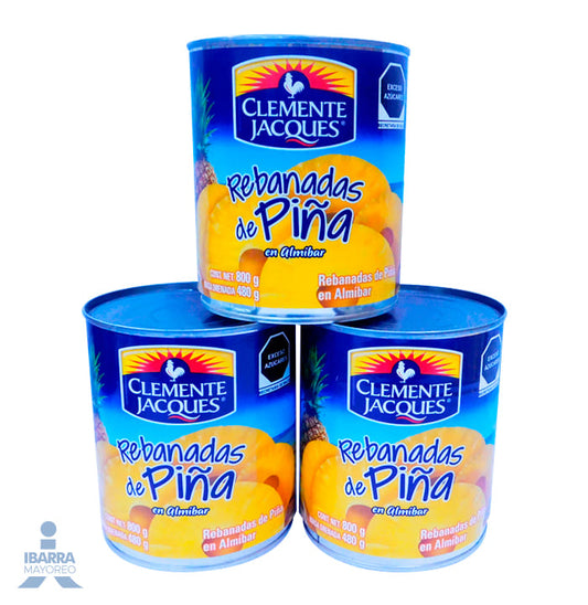 Piña Clemente Jacques Rebanada 800 g