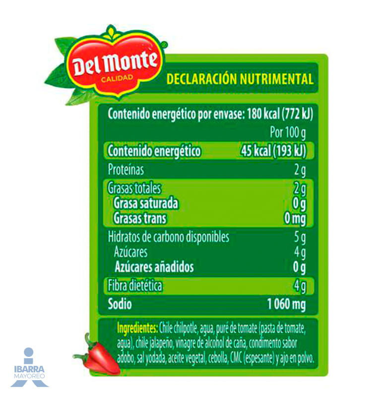 Chiles Chipotles Adobados Del Monte 400 g