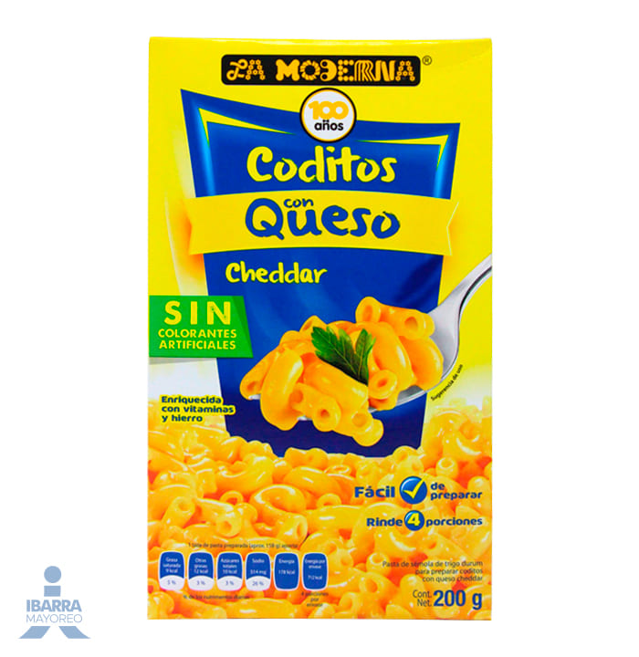 Pasta La Moderna Codito Queso 200 g